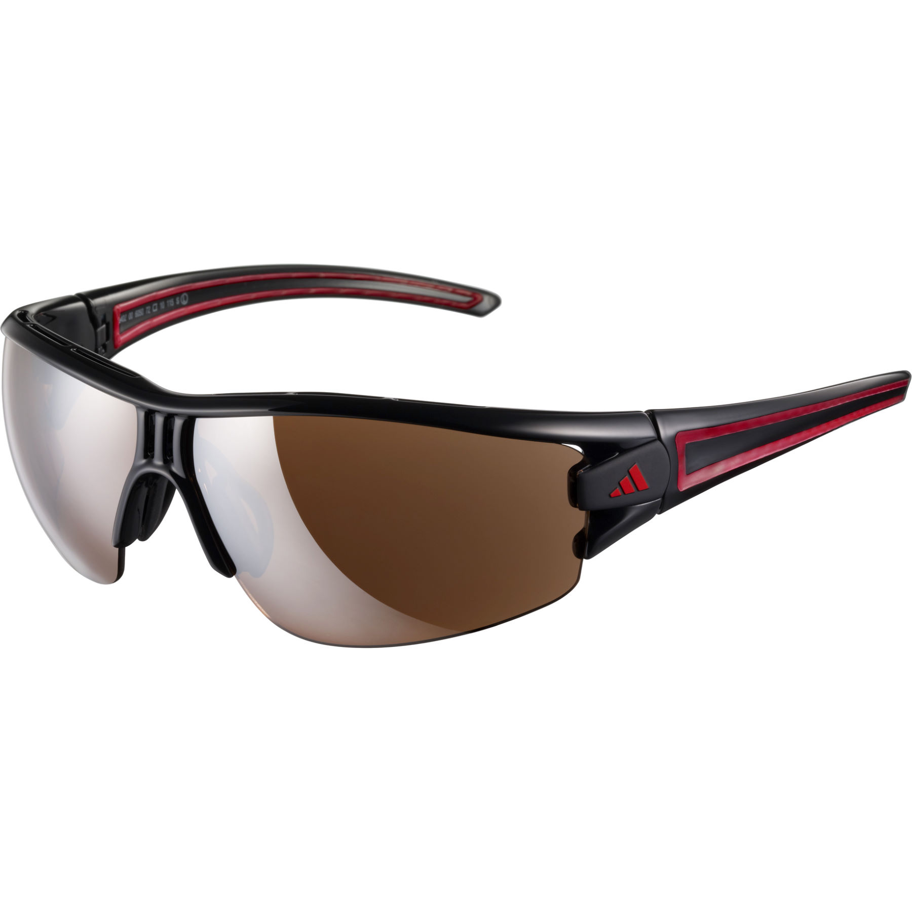 adidas Evil Eye Halfrim Sonnenbrille S Matte Black Red